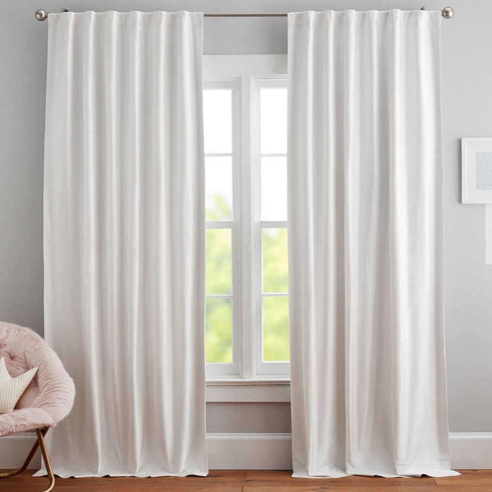 Pottery Barn Kids Monique Lhuillier Silk Curtains